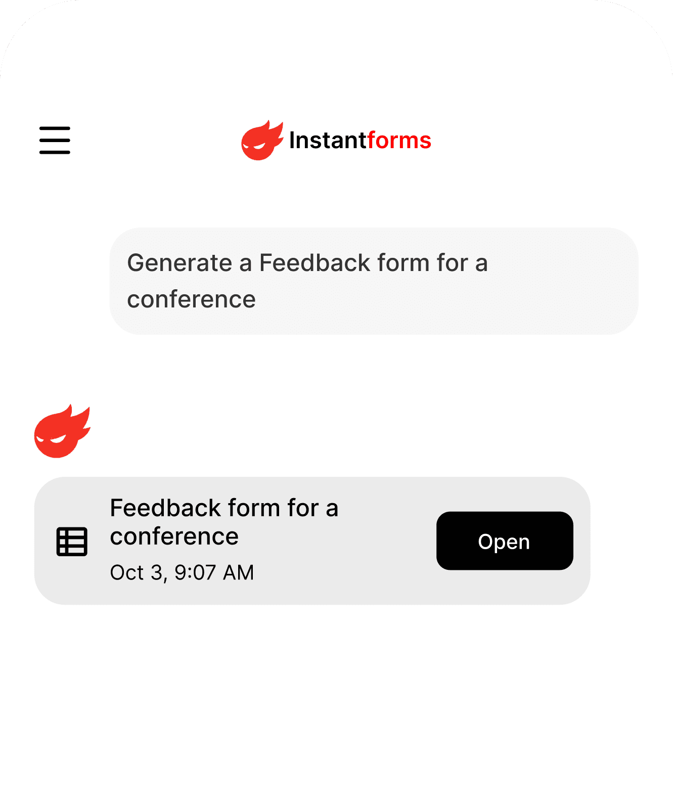 Instantforms app preview